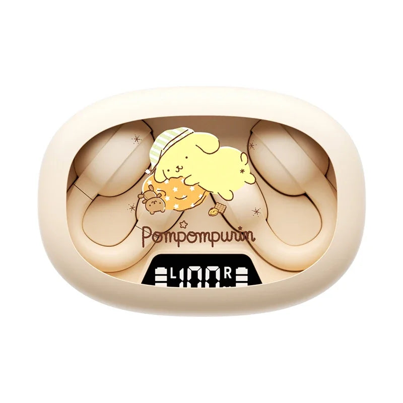 Sanrio EarClip Bluetooth 5.4 TWS Auricolari X53 Stereo HD Chiamata Auricolare con cancellazione del rumore Cuffie wireless Cuffie sportive