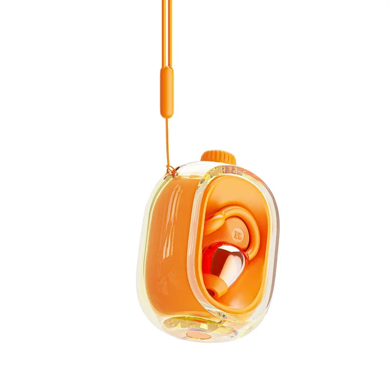 Auricolari wireless Custodia di ricarica rotante Ganci per l'orecchio con clip con AI ENC IPX7 Auricolari sportivi impermeabili per la corsa in palestra 2025 Nuovo