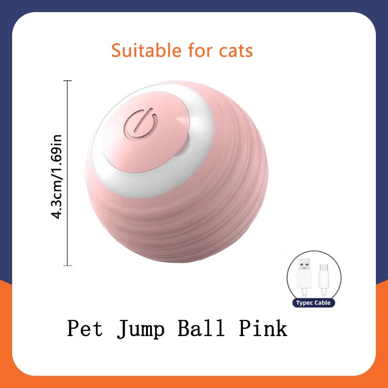 Palla Interattiva Elettrica per Gatti, Giocattolo Intelligente Rotante Automatico, Accessorio per Animali Domestici
