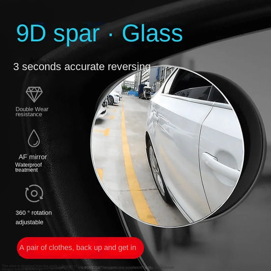 Specchietto retrovisore per punto cieco per auto grandangolare specchio rotondo regolabile a 360 gradi specchietto retrovisore ausiliario per retromarcia per auto