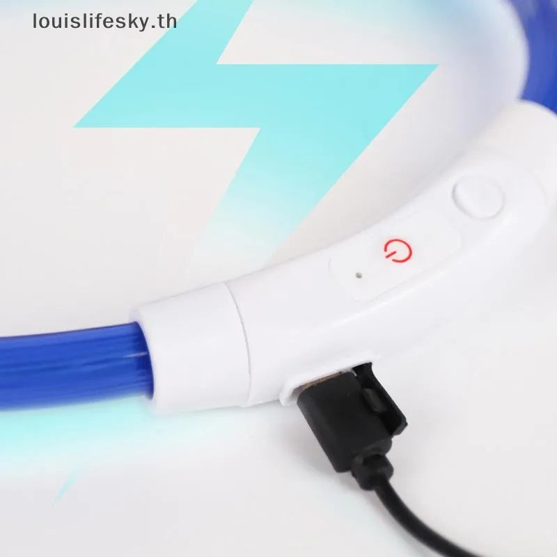 Collare LED Ricaricabile USB per Cani e Gatti — 3 Modalità"