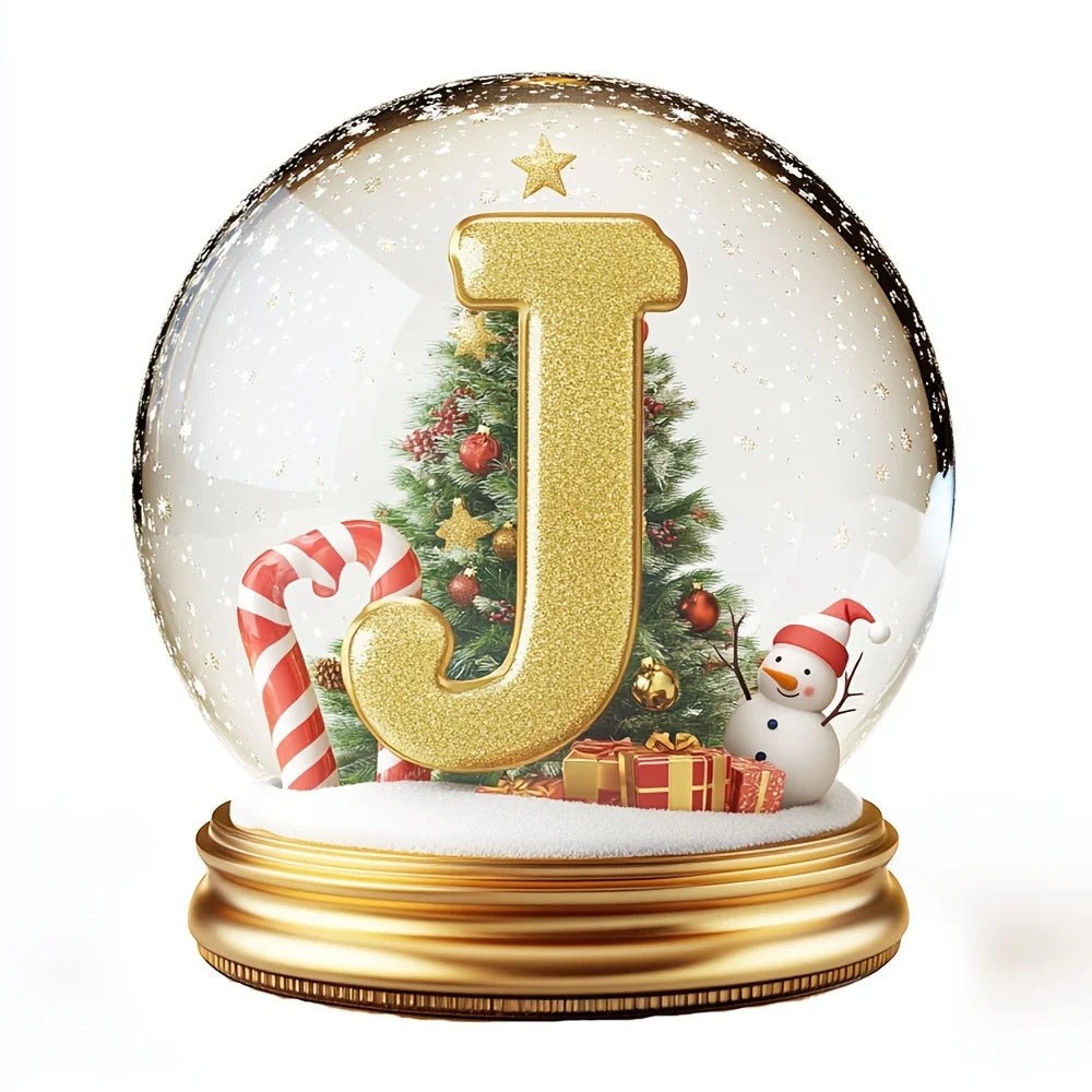 Decorazioni per l'albero di Natale Lettera mista Ornamento da tavolo Decorazione per ritratti di famiglia Decorazione per desktop per vacanze in fattoria Acrilico
