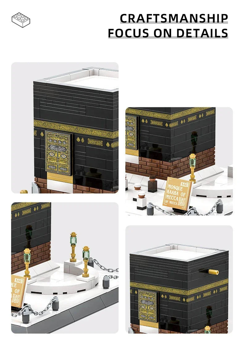 Giocattoli di Costruzione Creativi, Modellino della CUPOLA DELLA RUGA, Famoso Modello Islamico, Set di Mattoncini DIY da Collezione per Bambini