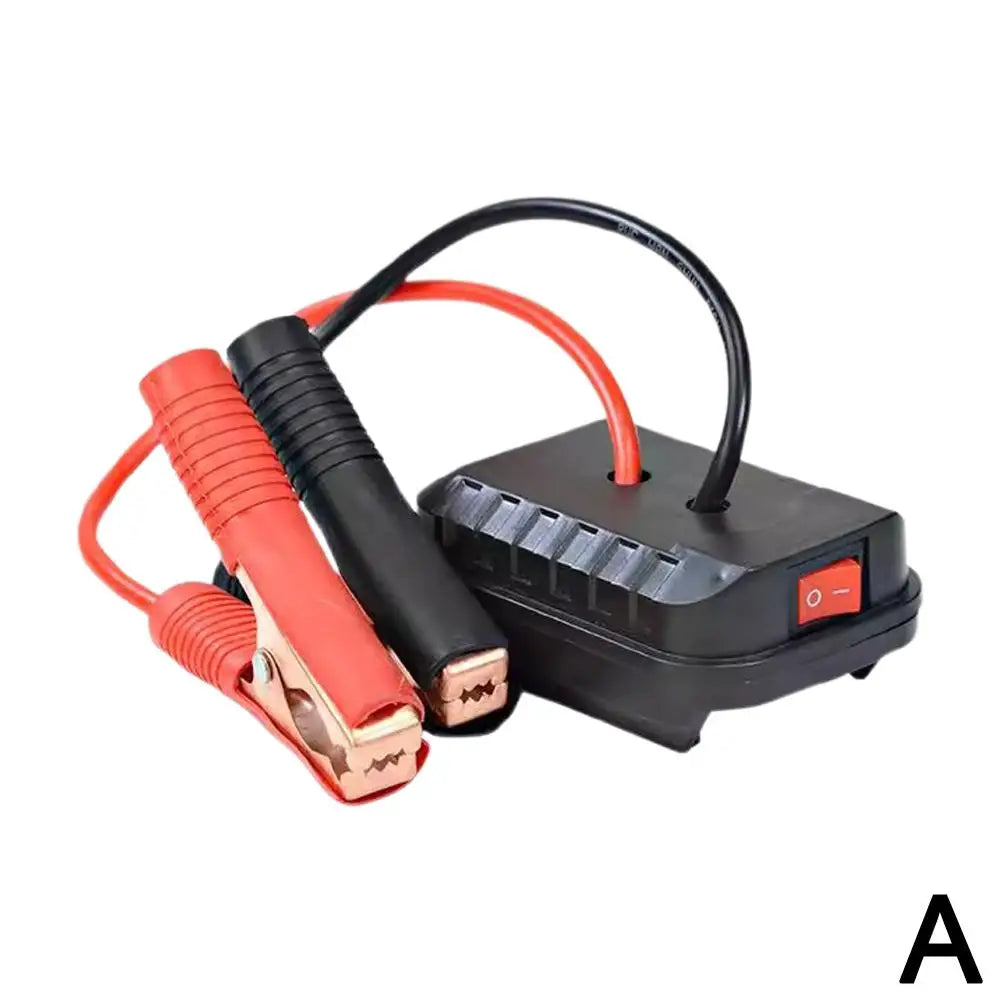 Auto Batteria Al Litio Convertitore Caricatore Clip Auto Accenditore Salto di Avviamento Per Makita Booster Cavo Adattatore di Alimentazione Di Emergenza Strumenti FAI DA TE