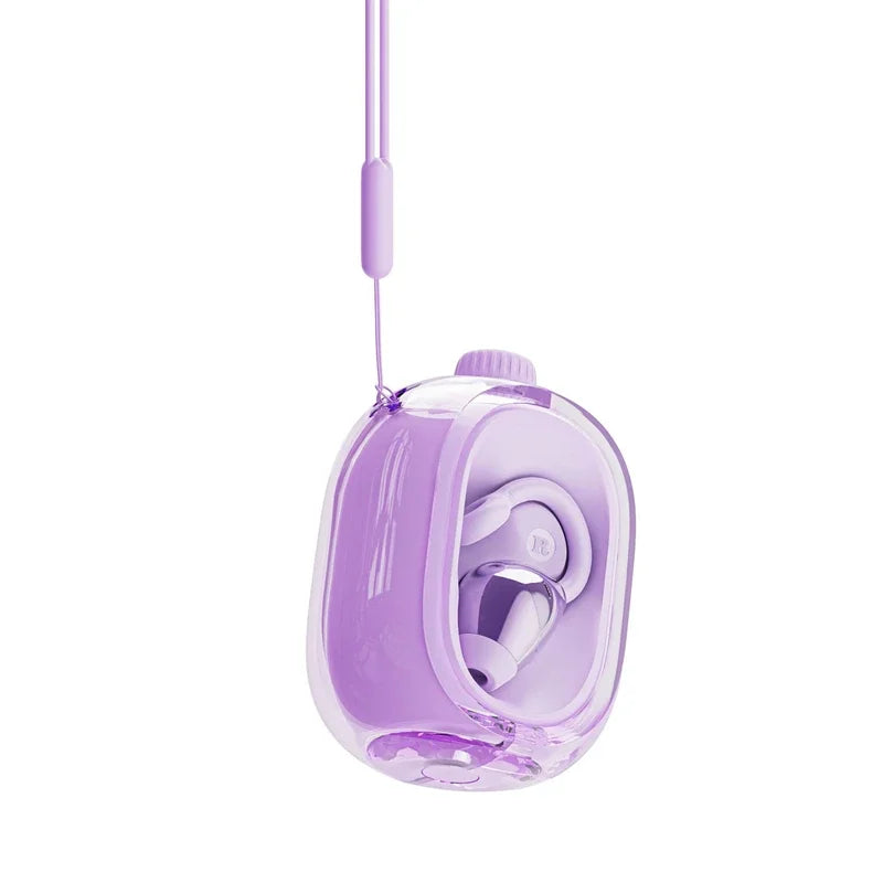 Auricolari wireless Custodia di ricarica rotante Ganci per l'orecchio con clip con AI ENC IPX7 Auricolari sportivi impermeabili per la corsa in palestra 2025 Nuovo