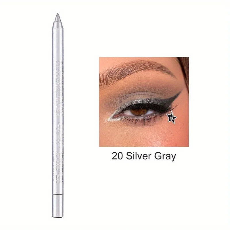 Matita Eyeliner Impermeabile Anti-sbavatura Nera Marrone Rossa Perlescente Opaca Liscia Facile da Applicare Penna Eyeliner Ombretto Trucco a Lunga Durata