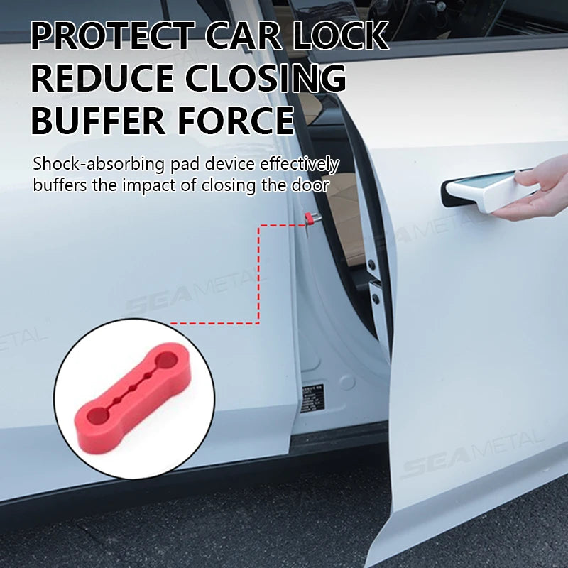 SEAMETAL Ammortizzatore per portiera per auto Fibbia per portiera universale per auto Cuscino smorzatore insonorizzato Tampone antivibrante