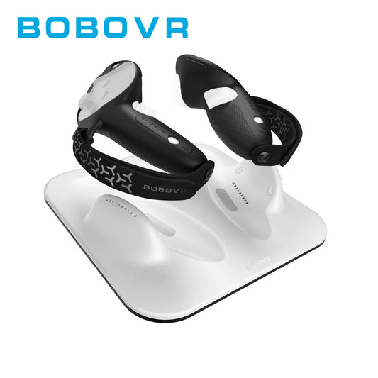 BOBOVR CD3 Controller di ricarica combinato compatibile con Meta Quest 3 Quest 3S Ricarica magnetica con alimentazione ricaricabile dedicata