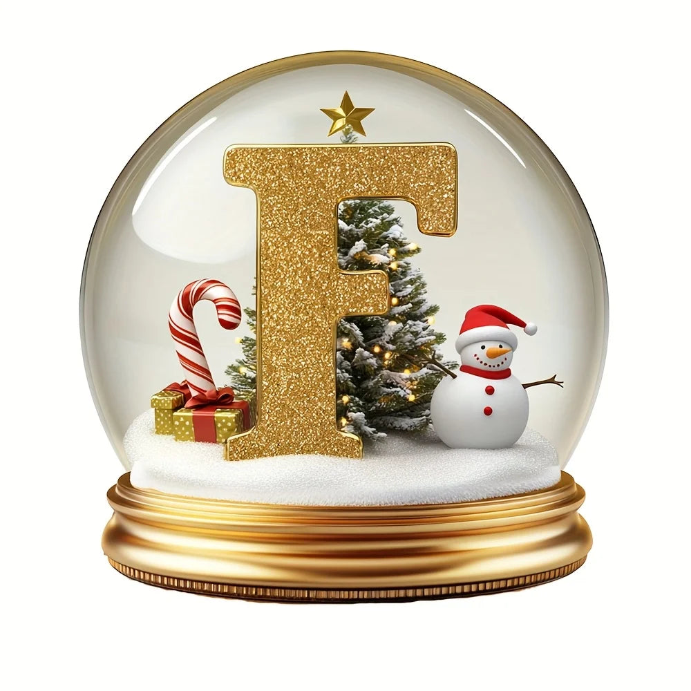 Decorazioni per l'albero di Natale Lettera mista Ornamento da tavolo Decorazione per ritratti di famiglia Decorazione per desktop per vacanze in fattoria Acrilico