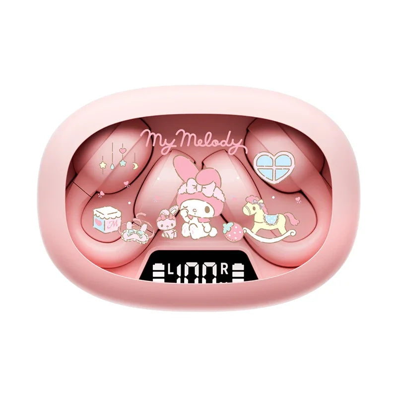 Sanrio EarClip Bluetooth 5.4 TWS Auricolari X53 Stereo HD Chiamata Auricolare con cancellazione del rumore Cuffie wireless Cuffie sportive