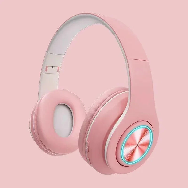 "Cuffie Bluetooth Pieghevoli con Microfono — Supporto TF Card e FM"