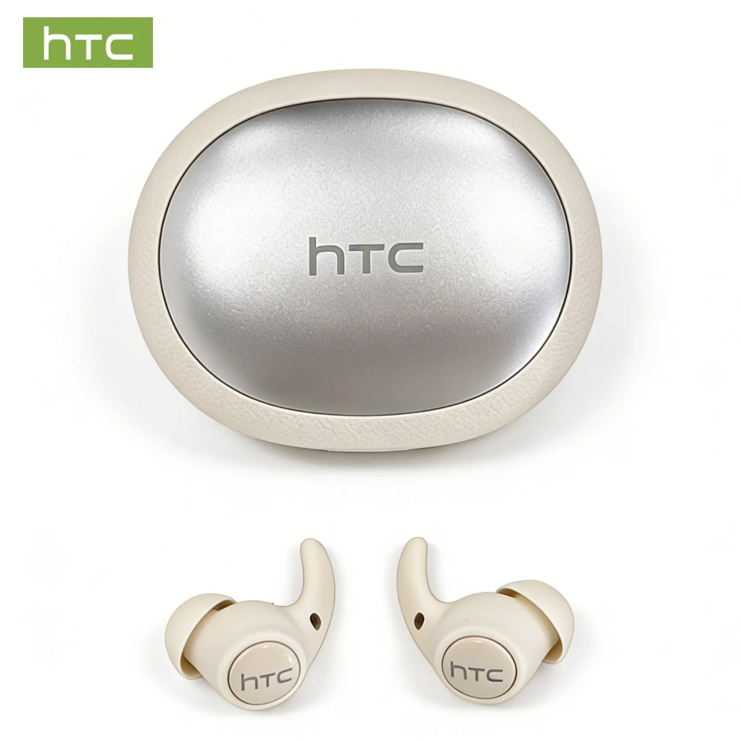 Auricolari Wireless HTC NE76 TWS con Traduttore AI, Mini Invisibili per il Sonno, Cancellazione del Rumore ENC, Bluetooth 5.3 a Bassa Latenza