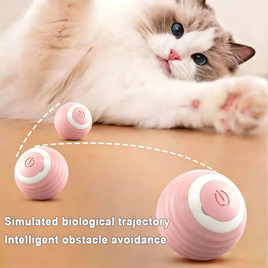 Palla Interattiva Elettrica per Gatti, Giocattolo Intelligente Rotante Automatico, Accessorio per Animali Domestici