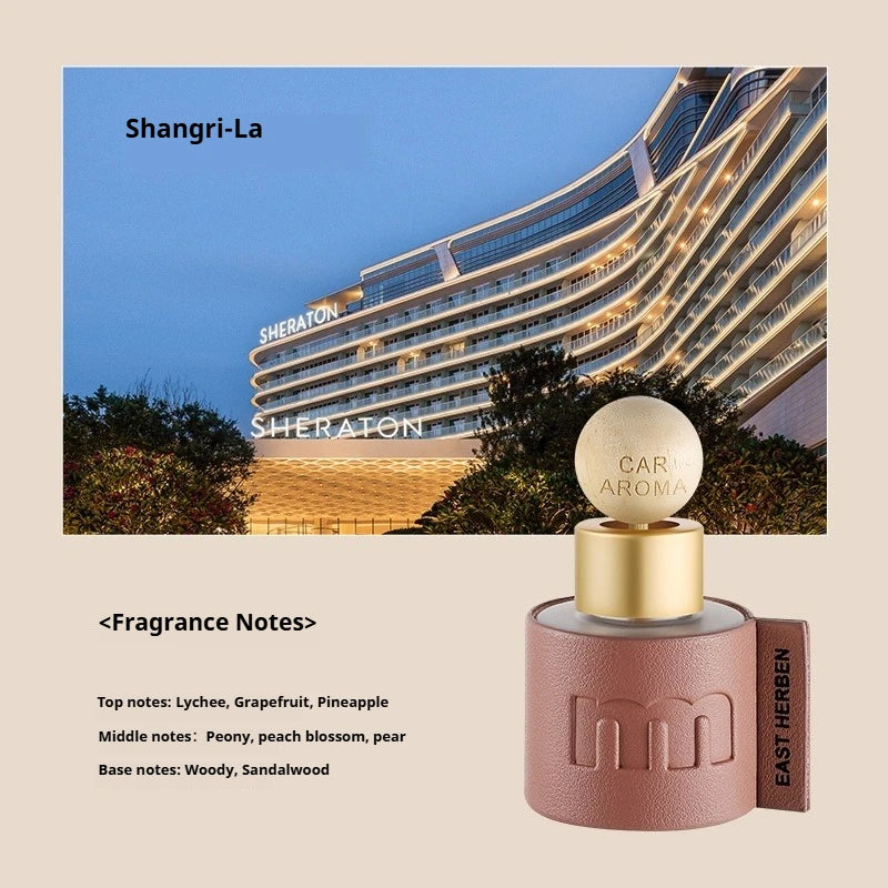 Deodorante per Auto in Pelle da 50ml, Profumo Duraturo, Ornamento Aromaterapico Portatile per Casa, Auto e Ufficio