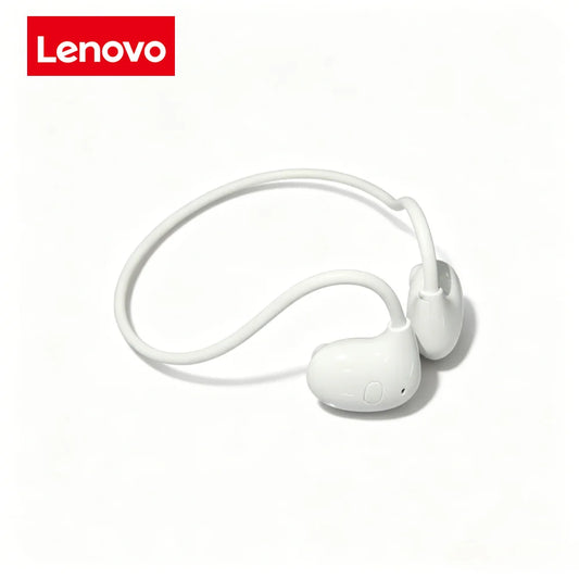 "Cuffie Sportive Wireless Lenovo con Gancio — Conduzione Ossea e Microfono"