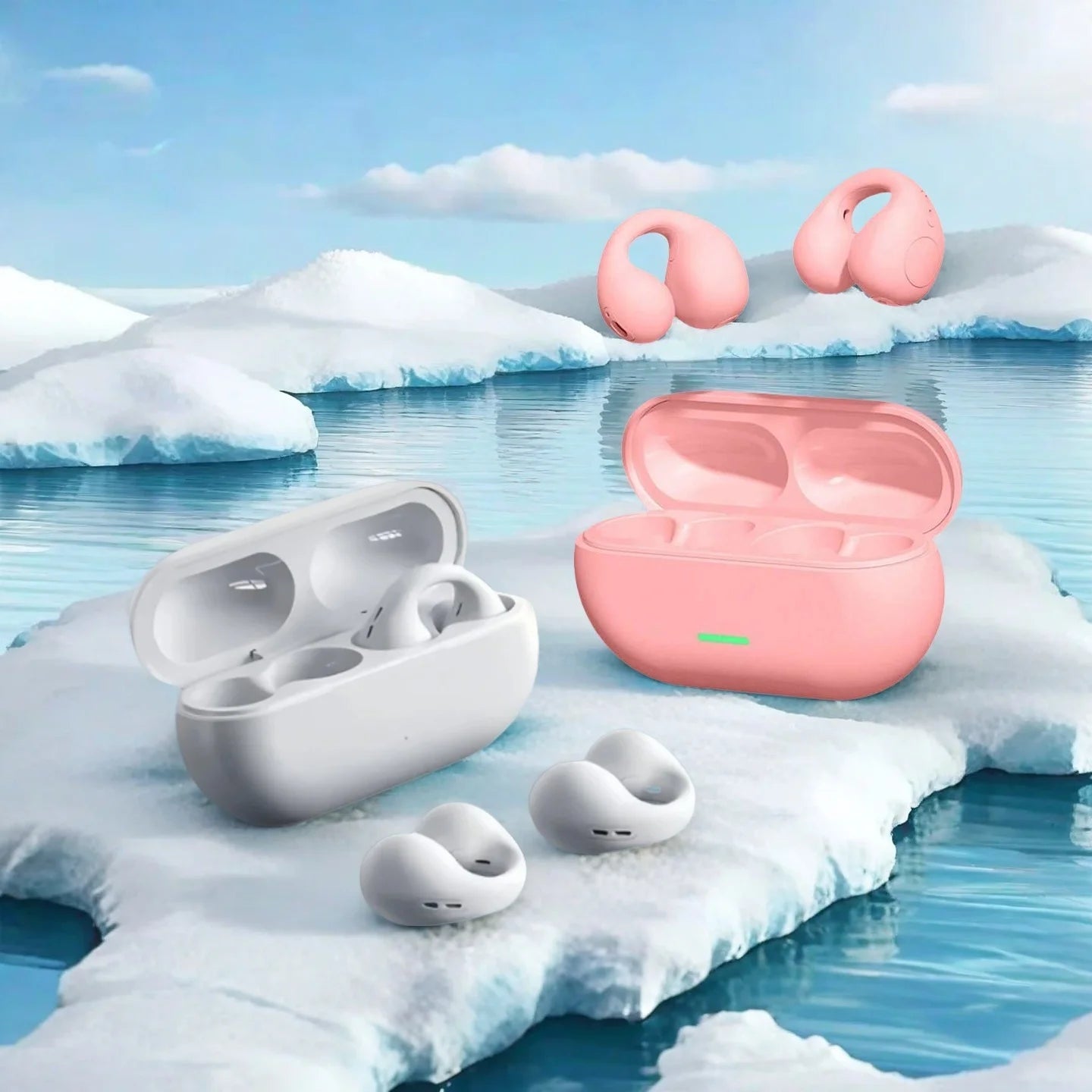 Cuffie TWS Originali a Conduzione Ossea, Wireless Bluetooth 5.3, Auricolari Sportivi con Qualità Audio HiFi