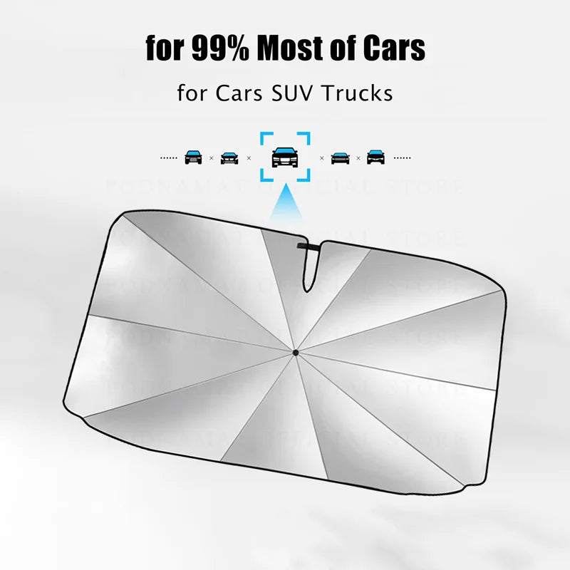 Nuovo parabrezza per auto parasole ombrellone pieghevole parasole di grandi dimensioni copertura per finestrino anteriore per protezione solare dal calore con blocco UV