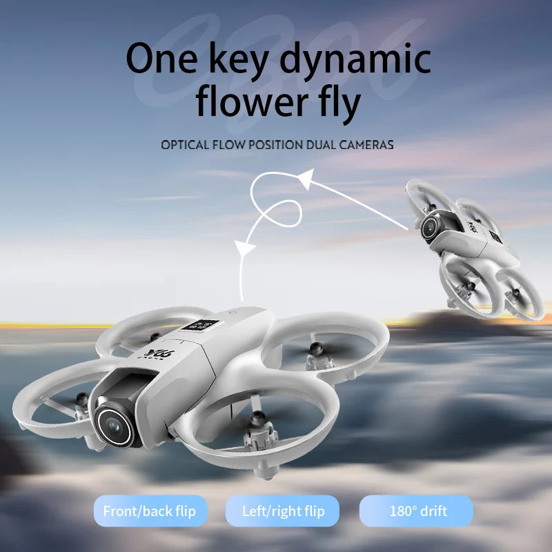 Nuovo V66 Mini Drone WIFI FPV Hover 4K Professionale HD Camera Tasca Luci Coloful Dron Rc Aereo Pieghevole RC Quadcopter Ragazzo Giocattoli