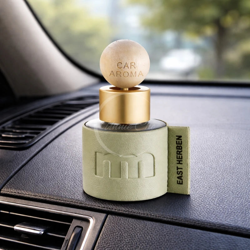 Deodorante per Auto in Pelle da 50ml, Profumo Duraturo, Ornamento Aromaterapico Portatile per Casa, Auto e Ufficio