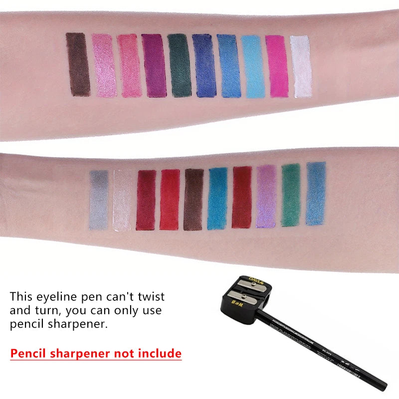 Matita Eyeliner Impermeabile Anti-sbavatura Nera Marrone Rossa Perlescente Opaca Liscia Facile da Applicare Penna Eyeliner Ombretto Trucco a Lunga Durata