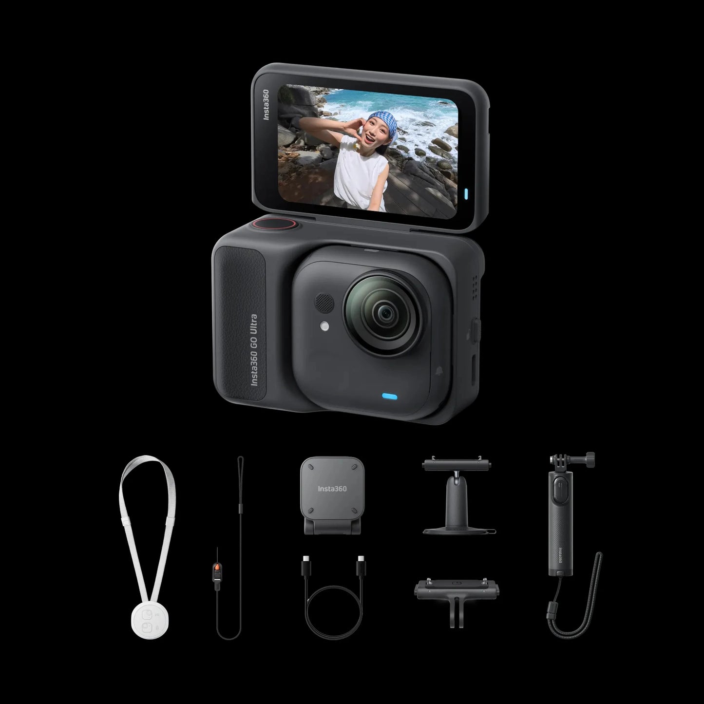 Insta360 X5 X4 Fotocamera 8K Impermeabile, Videocamera d'Azione 360° con Sensori da 1/1.28" 48MP, Video HDR 360° 8K, Foto 360° 72MP per Sport e Viaggi