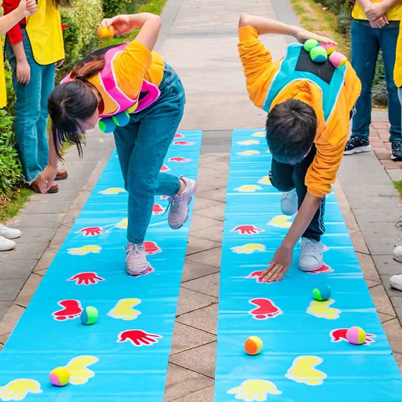 Gioco di mani e piedi della campana per adulti e adolescenti Divertimento all'aria aperta Attività di costruzione di squadre Coordinazione Allenamento di integrazione sensoriale