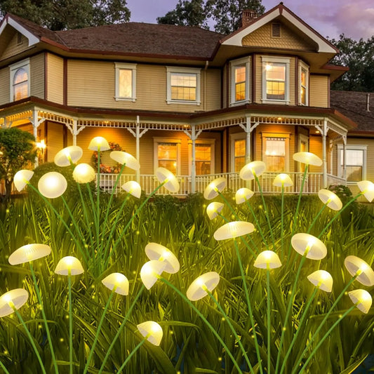 Luci solari da giardino Luci solari a fungo a LED a doppia modalità Decorazioni impermeabili Cortile Patio Via Meduse per l'atmosfera del giardino