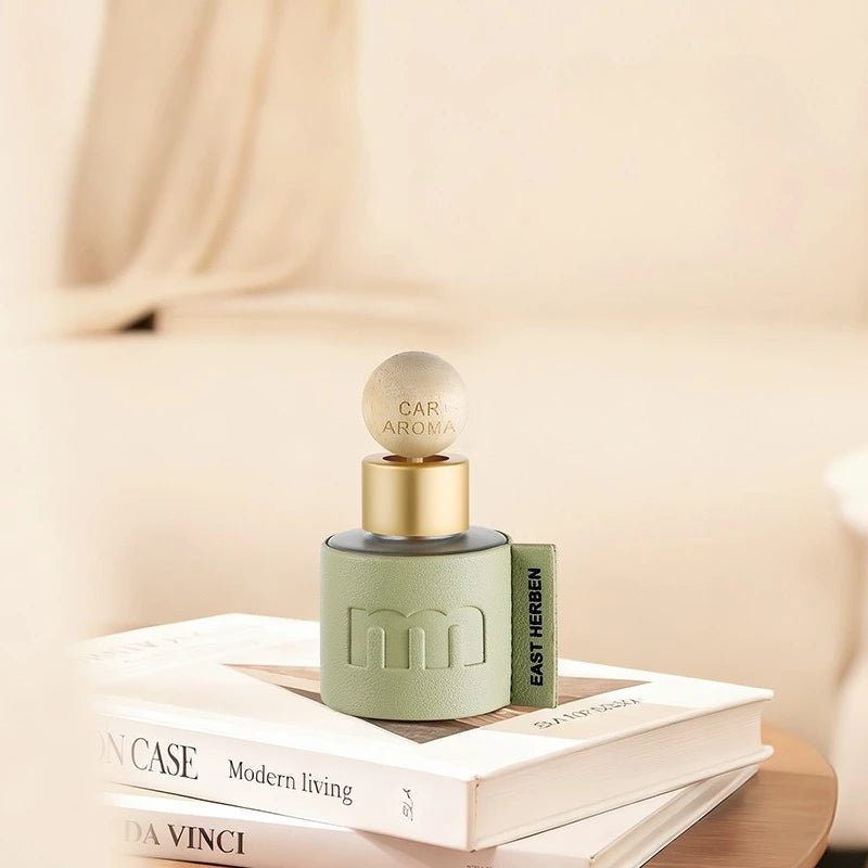 Deodorante per Auto in Pelle da 50ml, Profumo Duraturo, Ornamento Aromaterapico Portatile per Casa, Auto e Ufficio