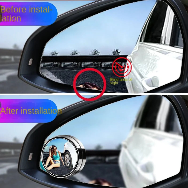 Specchietto retrovisore per punto cieco per auto grandangolare specchio rotondo regolabile a 360 gradi specchietto retrovisore ausiliario per retromarcia per auto