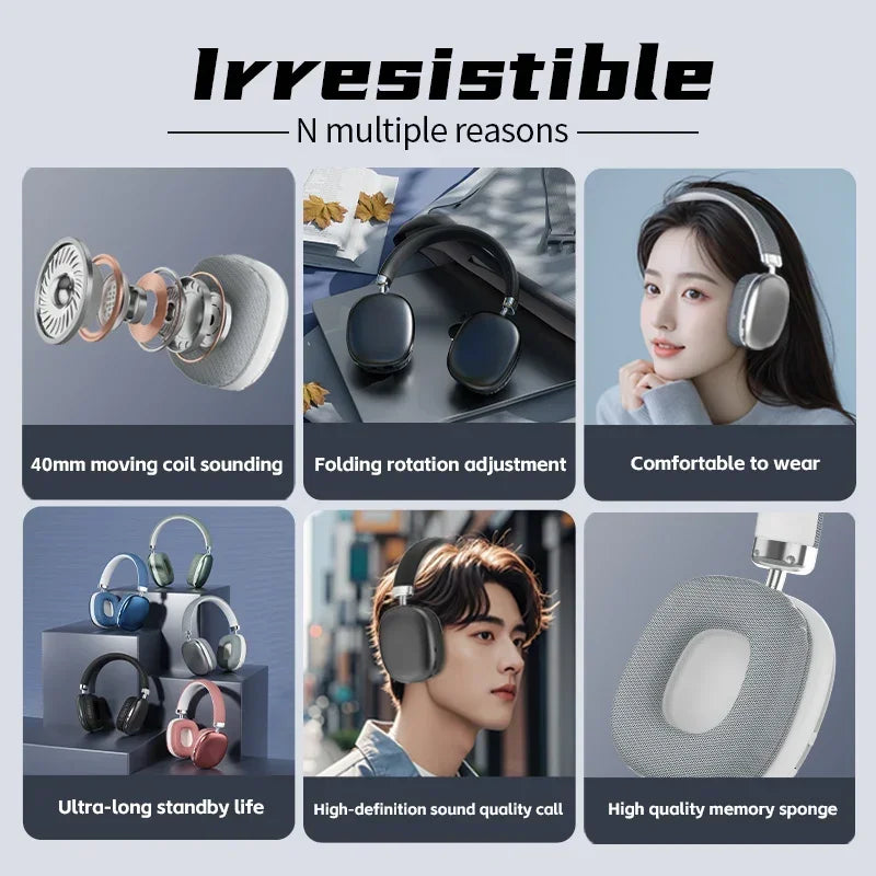 "Cuffie Bluetooth Over-Ear Gaming Wireless 2025 — Surround Stereo"