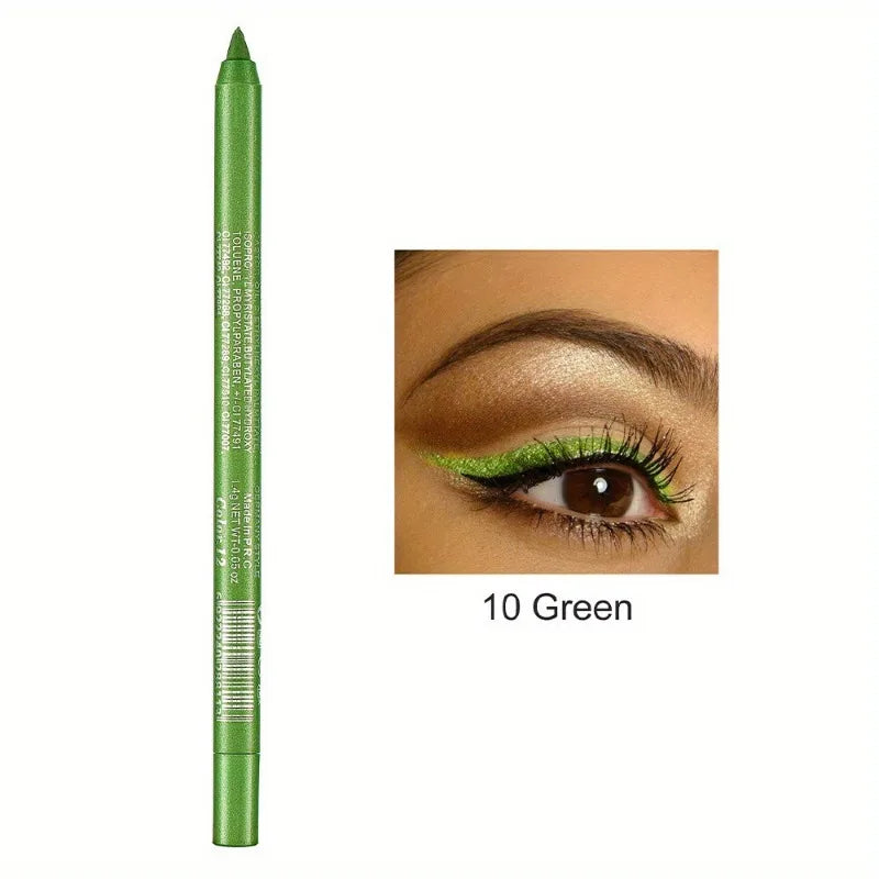 Matita Eyeliner Impermeabile Anti-sbavatura Nera Marrone Rossa Perlescente Opaca Liscia Facile da Applicare Penna Eyeliner Ombretto Trucco a Lunga Durata