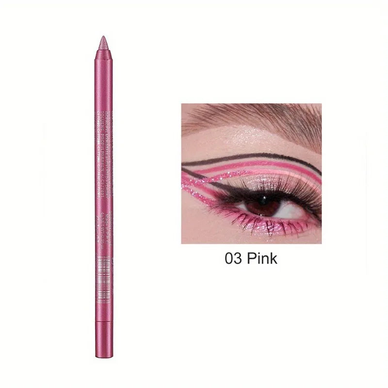 Matita Eyeliner Impermeabile Anti-sbavatura Nera Marrone Rossa Perlescente Opaca Liscia Facile da Applicare Penna Eyeliner Ombretto Trucco a Lunga Durata