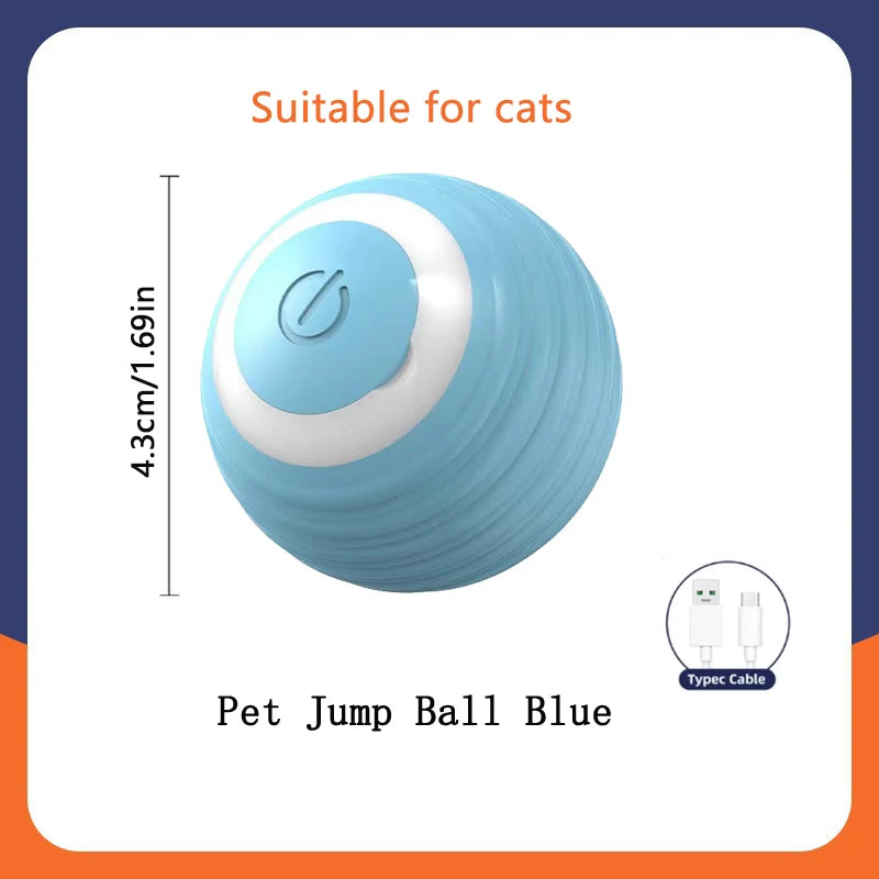 Palla Interattiva Elettrica per Gatti, Giocattolo Intelligente Rotante Automatico, Accessorio per Animali Domestici