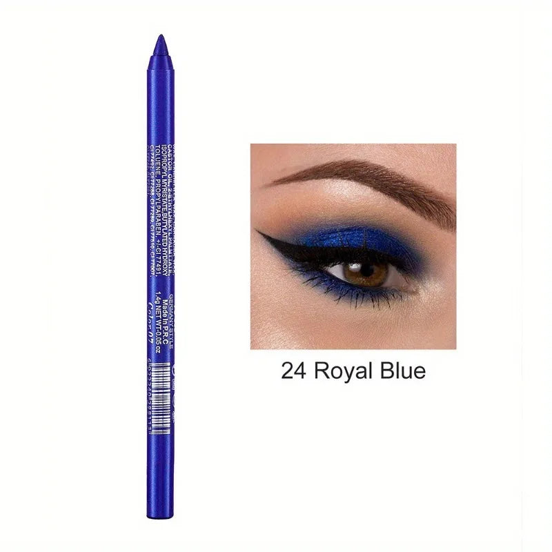 Matita Eyeliner Impermeabile Anti-sbavatura Nera Marrone Rossa Perlescente Opaca Liscia Facile da Applicare Penna Eyeliner Ombretto Trucco a Lunga Durata