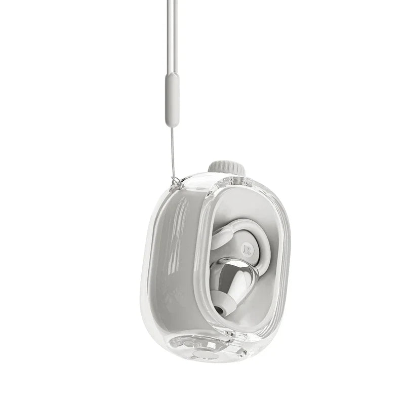 Auricolari wireless Custodia di ricarica rotante Ganci per l'orecchio con clip con AI ENC IPX7 Auricolari sportivi impermeabili per la corsa in palestra 2025 Nuovo