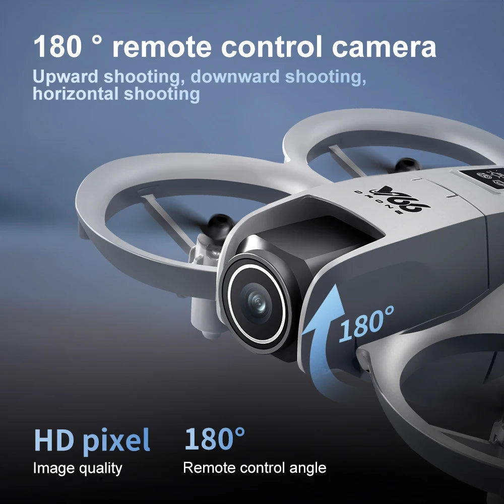 Nuovo V66 Mini Drone WIFI FPV Hover 4K Professionale HD Camera Tasca Luci Coloful Dron Rc Aereo Pieghevole RC Quadcopter Ragazzo Giocattoli