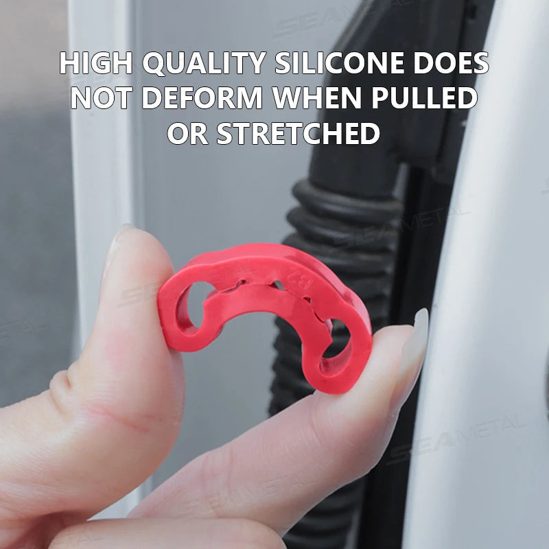 SEAMETAL Ammortizzatore per portiera per auto Fibbia per portiera universale per auto Cuscino smorzatore insonorizzato Tampone antivibrante
