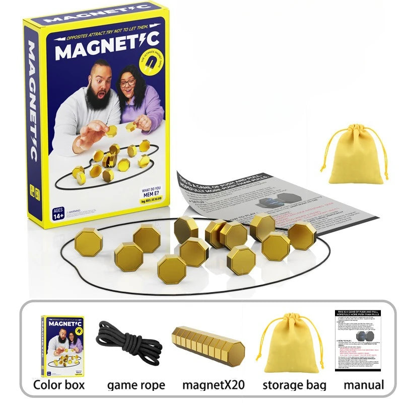 Giochi di società Gioco di pietre magnetiche Gioco di strategia da tavolo con magnete interattivo per famiglie Bambini Adulti Lato più lungo di alta qualità 3,4 cm