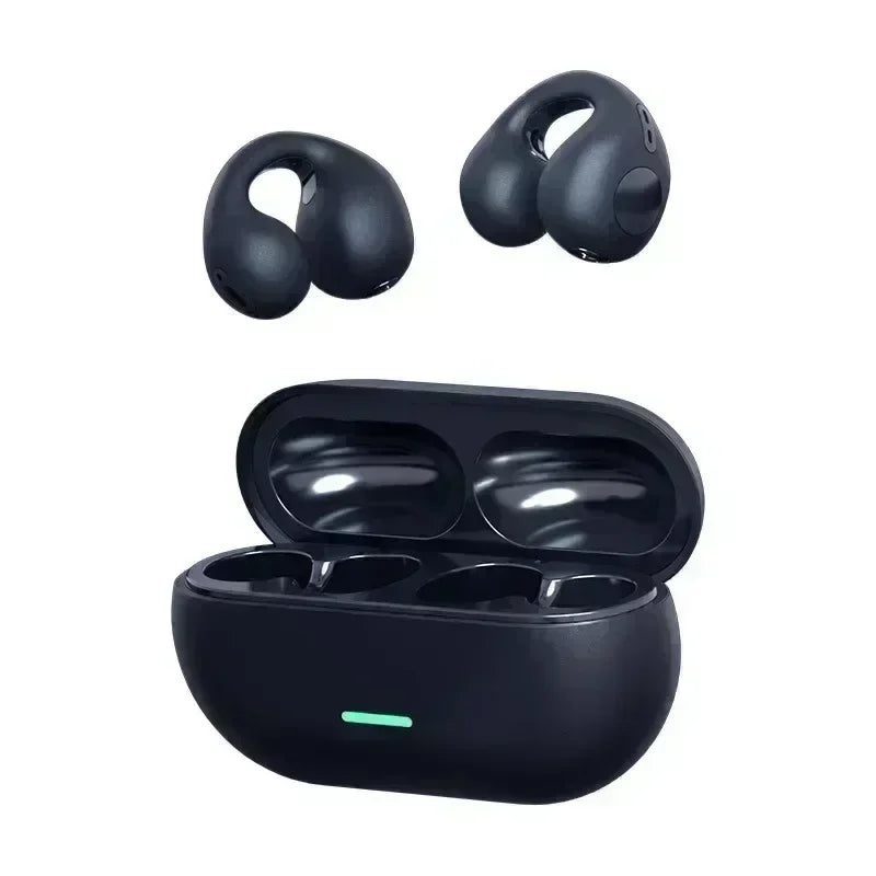 Cuffie TWS Originali a Conduzione Ossea, Wireless Bluetooth 5.3, Auricolari Sportivi con Qualità Audio HiFi