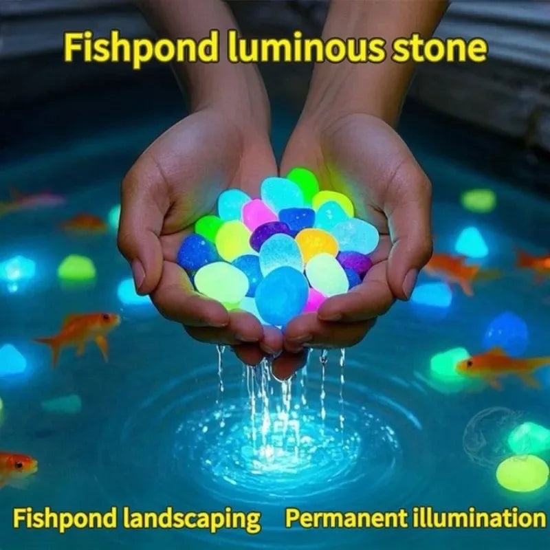 Ciotole da giardino che si illuminano al buio per marciapiede, giardino, terrazza, prato, giardini, patio, acquario, decorazione, pietra luminosa