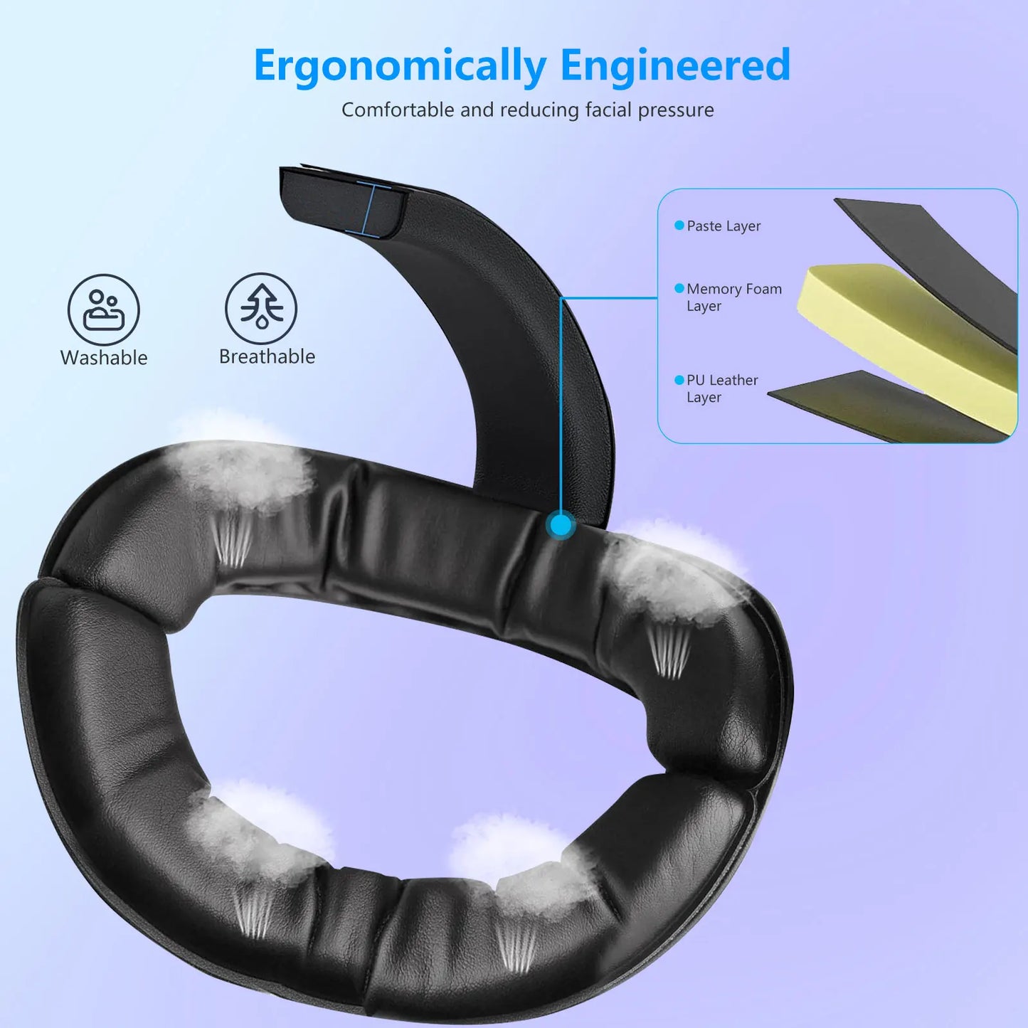 Accessorio Elite per Visore VR Quest3S: Fascia per la Testa Regolabile con Ricarica 12000mAh per un'Esperienza di Gioco Confortevole con Meta Quest3