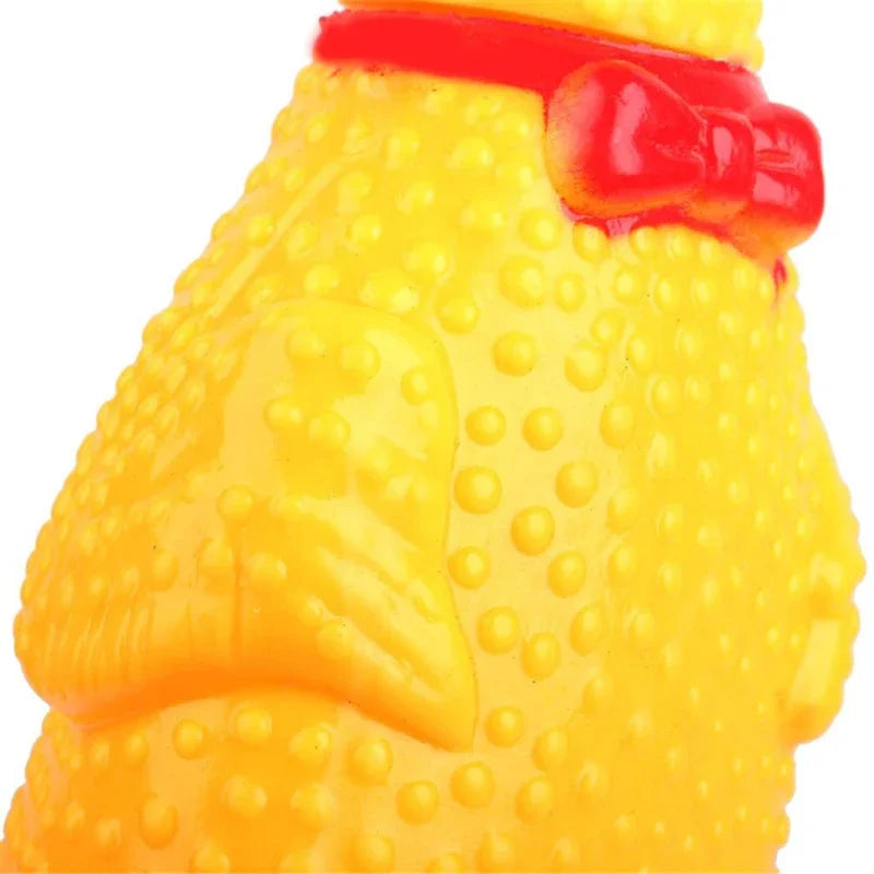Urlando pollo spremere suono giocattolo animali domestici giocattoli per cani prodotto strumento di decompressione stridulo sfiato pollo pollo interessante