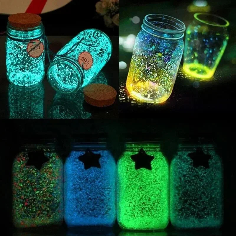 1000 pezzi 3-5mm sabbia luminosa che si illumina al buio ciottoli pietra giardino domestico cortile percorso esterno decorazioni per prato acquario acquario arredamento