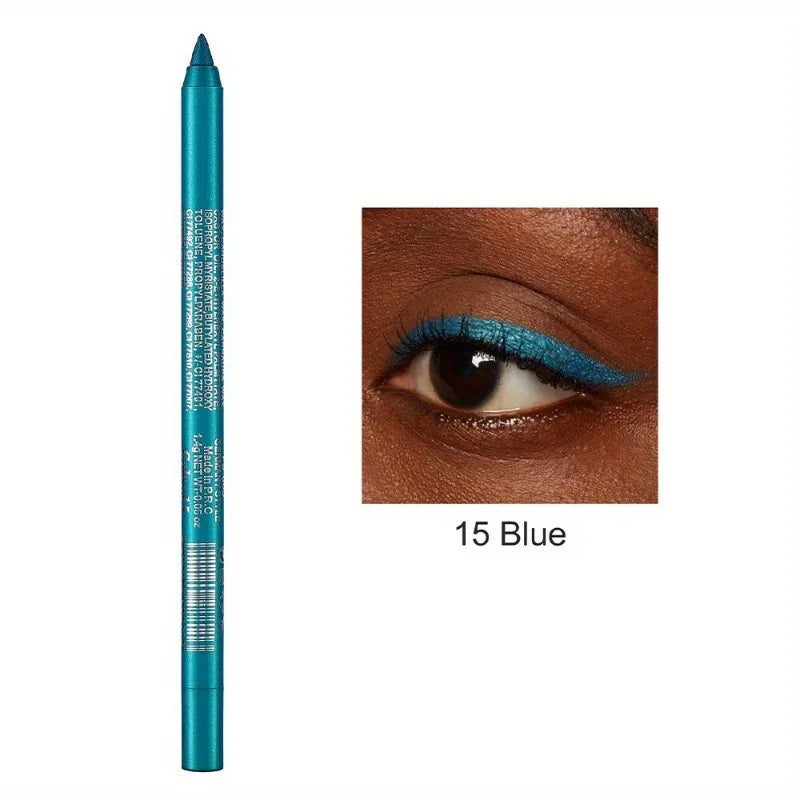 Matita Eyeliner Impermeabile Anti-sbavatura Nera Marrone Rossa Perlescente Opaca Liscia Facile da Applicare Penna Eyeliner Ombretto Trucco a Lunga Durata