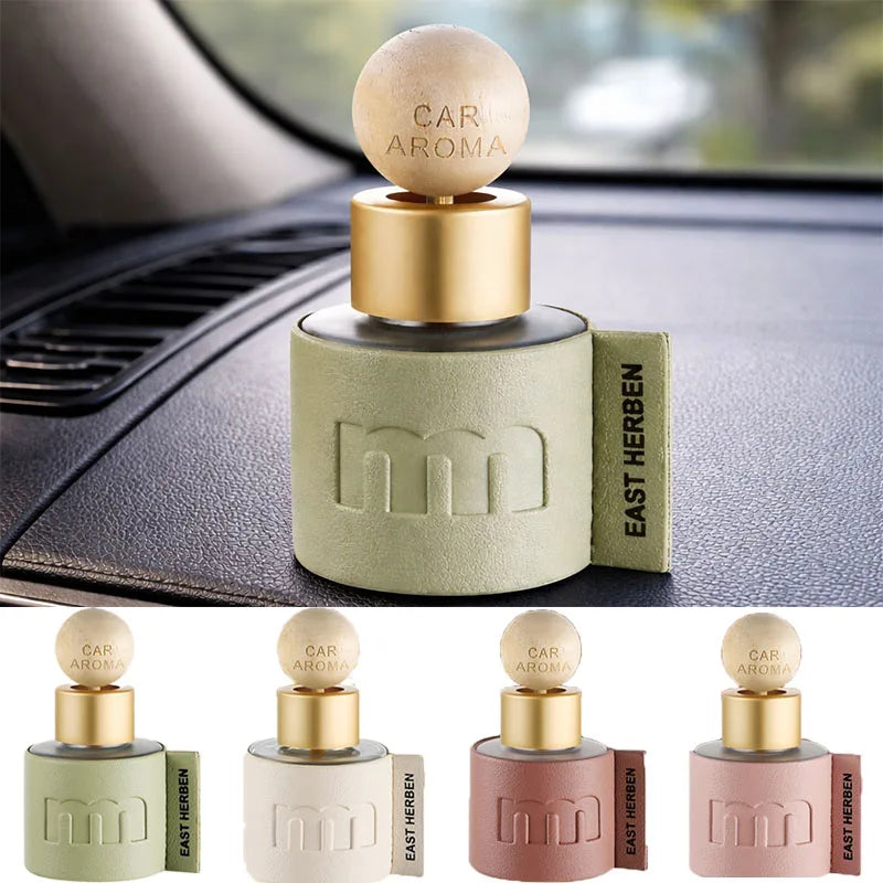 Deodorante per Auto in Pelle da 50ml, Profumo Duraturo, Ornamento Aromaterapico Portatile per Casa, Auto e Ufficio