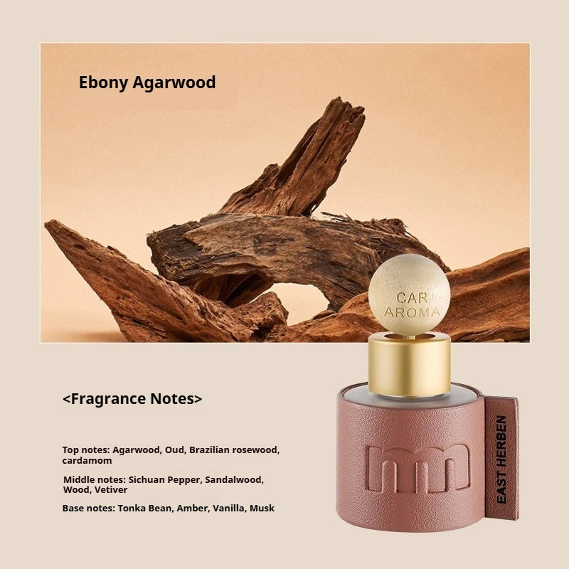 Deodorante per Auto in Pelle da 50ml, Profumo Duraturo, Ornamento Aromaterapico Portatile per Casa, Auto e Ufficio