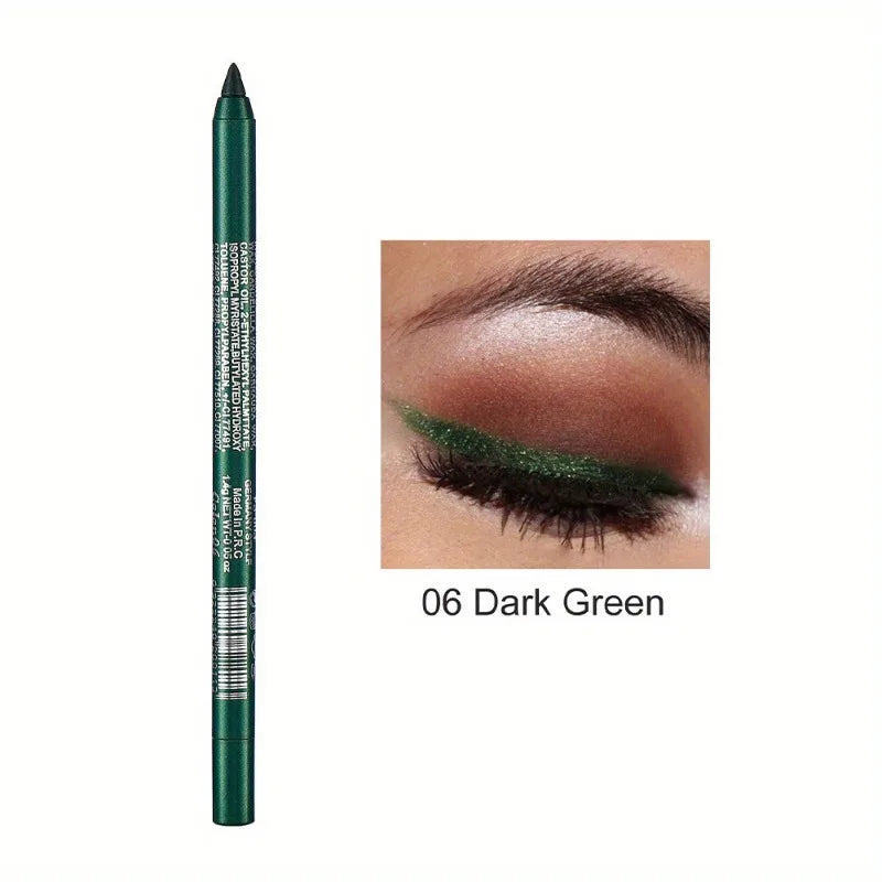 Matita Eyeliner Impermeabile Anti-sbavatura Nera Marrone Rossa Perlescente Opaca Liscia Facile da Applicare Penna Eyeliner Ombretto Trucco a Lunga Durata