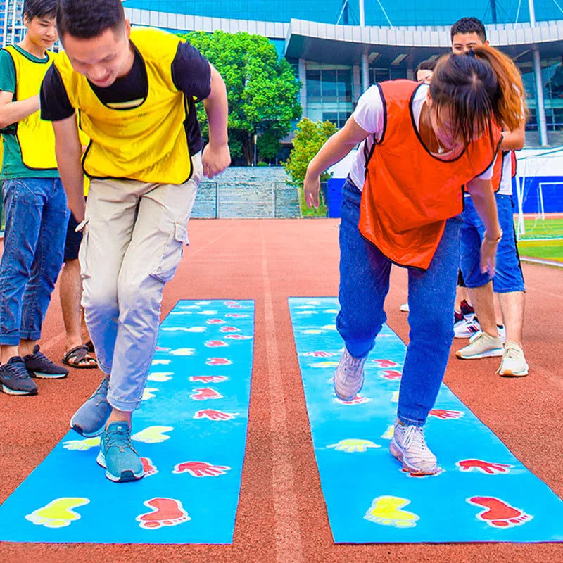 Gioco di mani e piedi della campana per adulti e adolescenti Divertimento all'aria aperta Attività di costruzione di squadre Coordinazione Allenamento di integrazione sensoriale