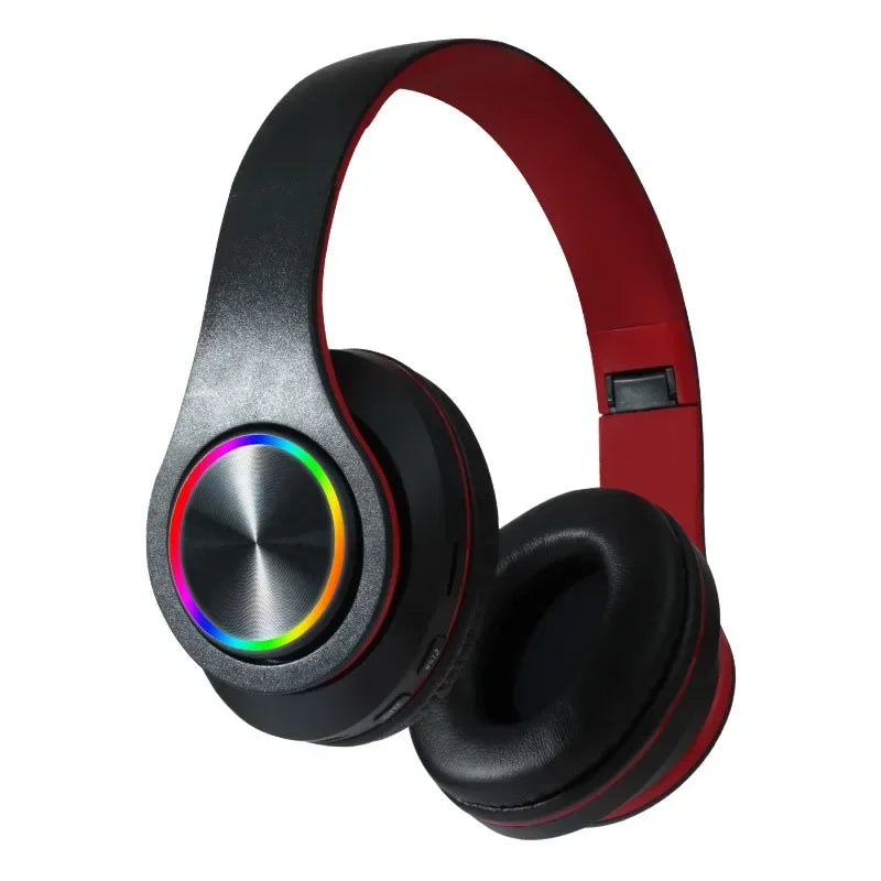 "Cuffie Bluetooth Pieghevoli con Microfono — Supporto TF Card e FM"