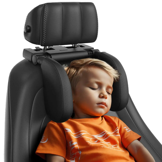 Cuscino poggiatesta per auto, poggiatesta Road Pal in memory foam addensato, cuscino di supporto per il collo, 180 °   Poggiatesta per auto regolabile, auto da viaggio per dormire